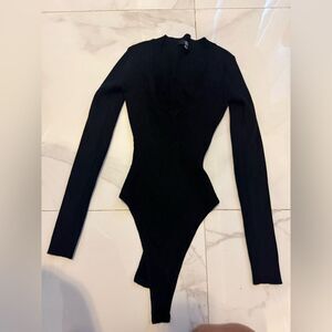 Miss guided Black Long Sleeve Bodysuit #19
